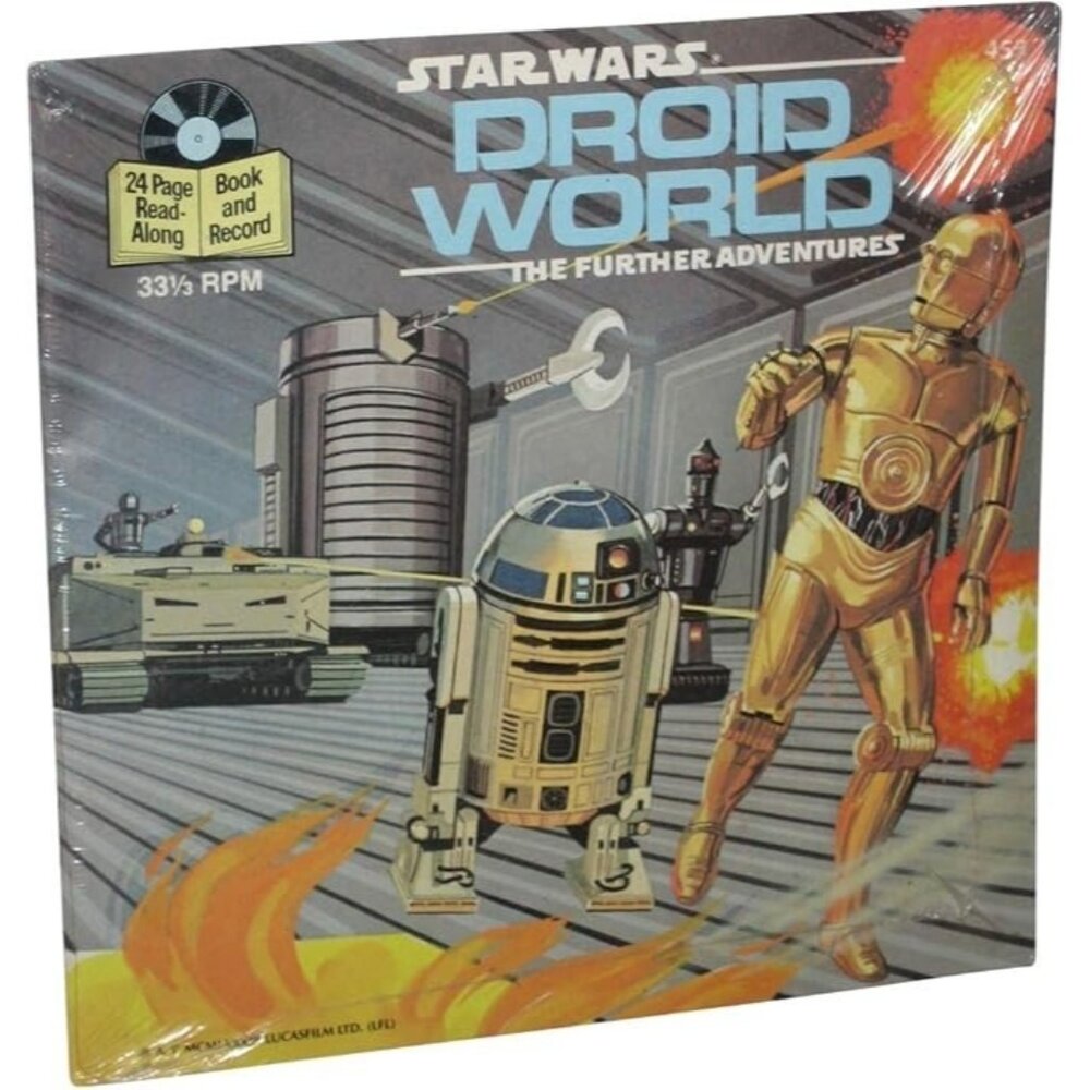 Buena Vista Records Star Wars Vintage 33 1/3 RPM Record w/ Read Along Book